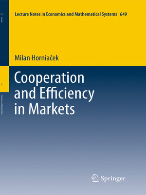 cover image of Cooperation and Efficiency in Markets